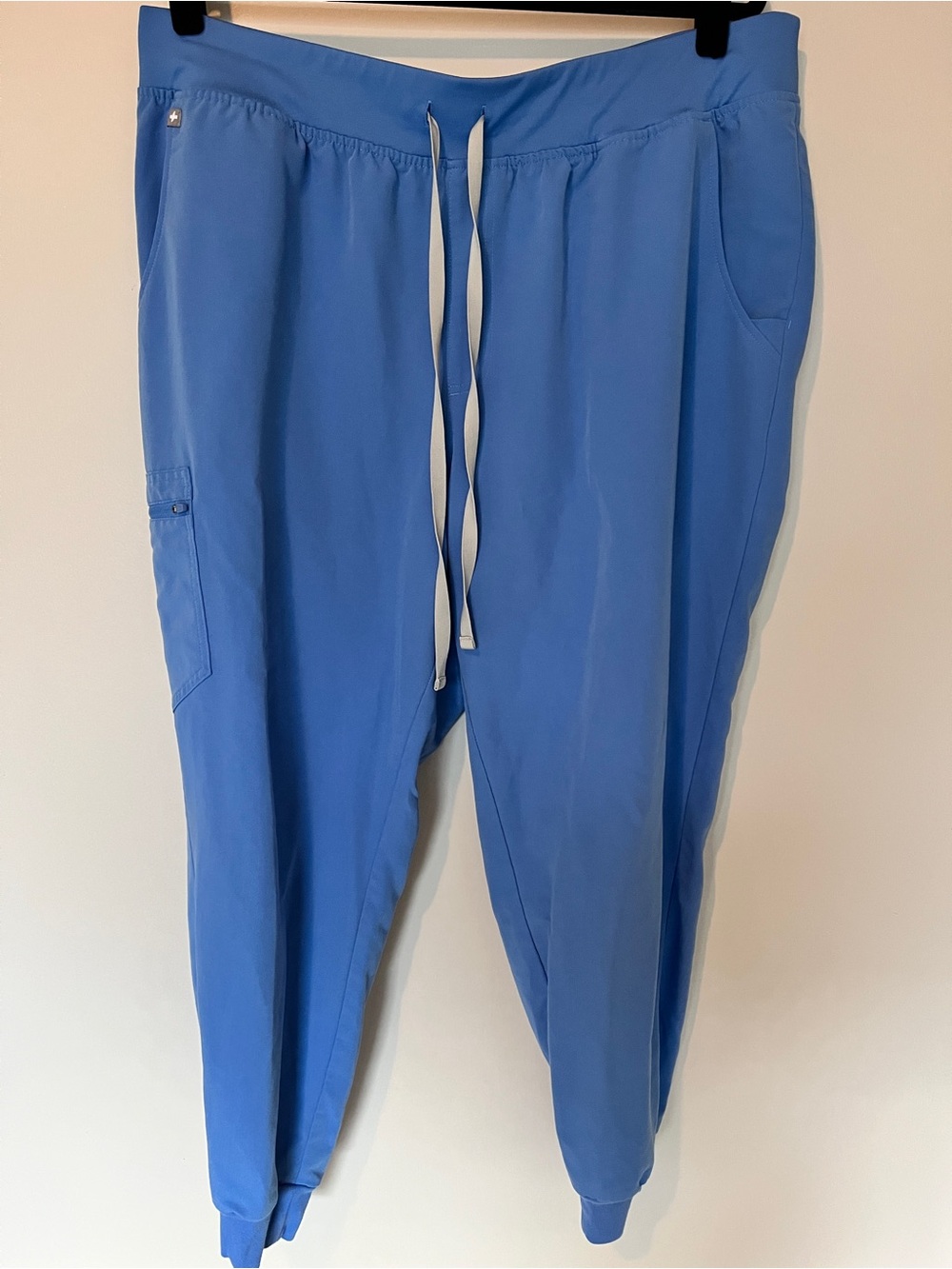 FIGS Zamora Jogger Scrub Pants Size 3XL Blue Cargo Medical Scrubs